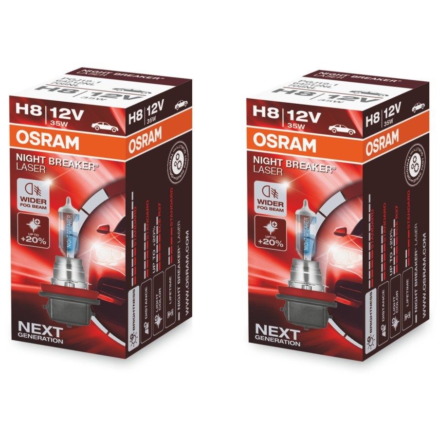 Osram H8 % 150 Güçlü % 20 Beyaz Işık