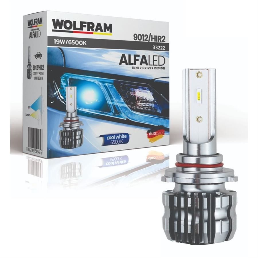Wolfram Alfa Fansız Hır2-9012 Led Far Ampul Takımı