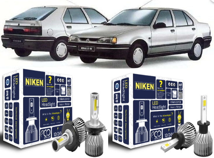 Renault 19 Europa Far/Sis Eco Led Ampul Takımı