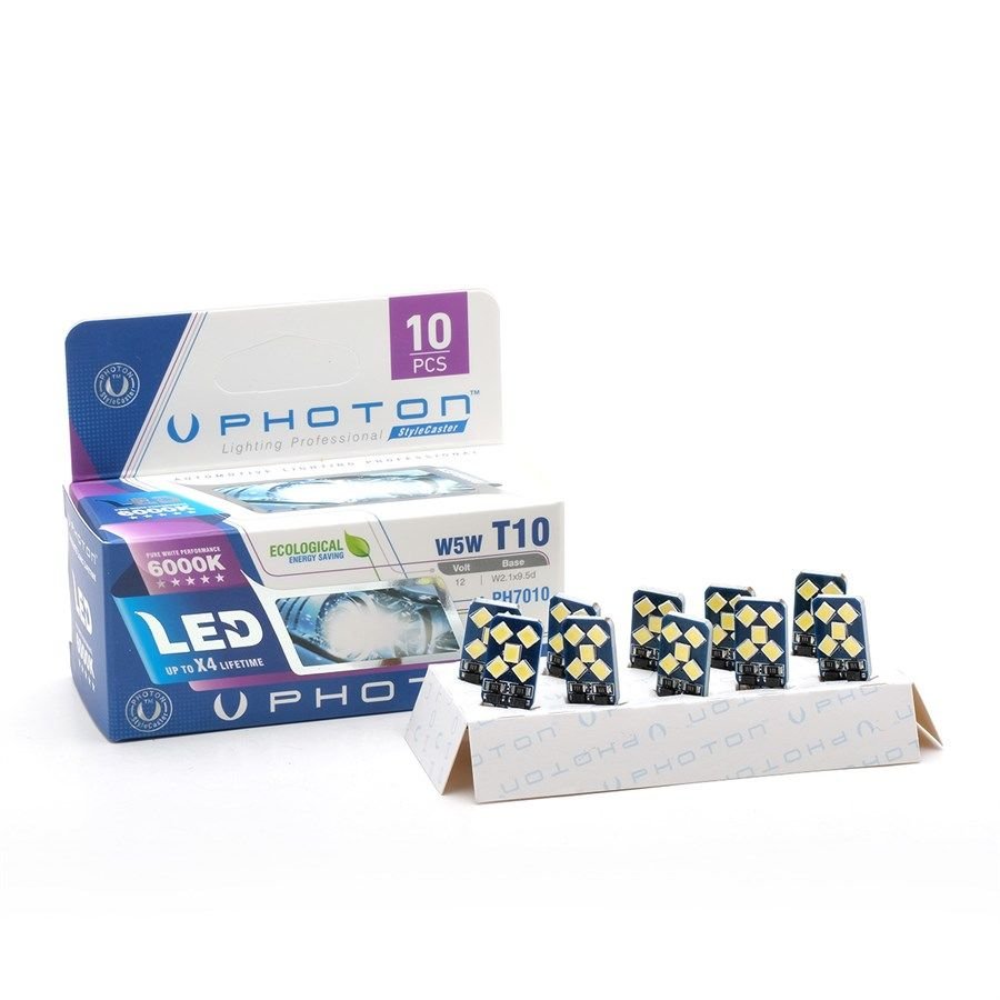 Photon T10 W5W 12V Canbus 6Smd Led (9Lu Paket)