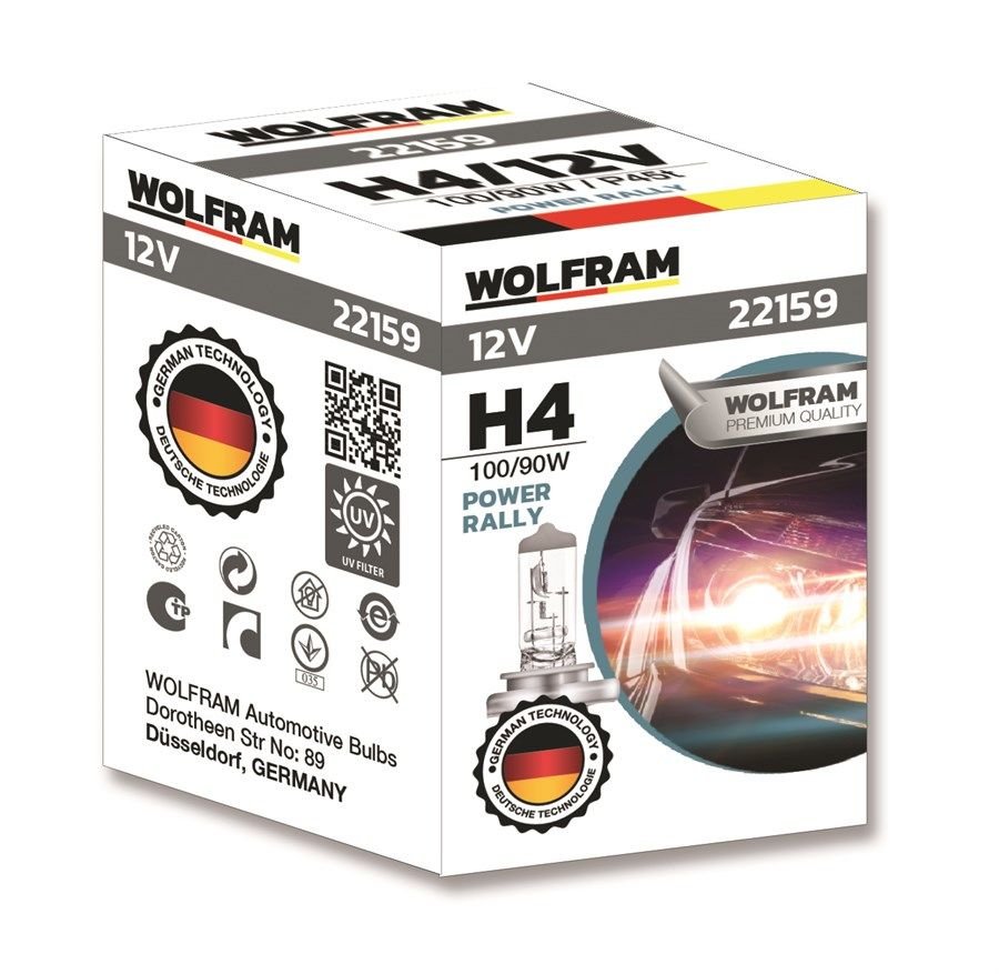 Wolfram H4 Standart Işık Yüksekwatt Tablalı P45T Ampul