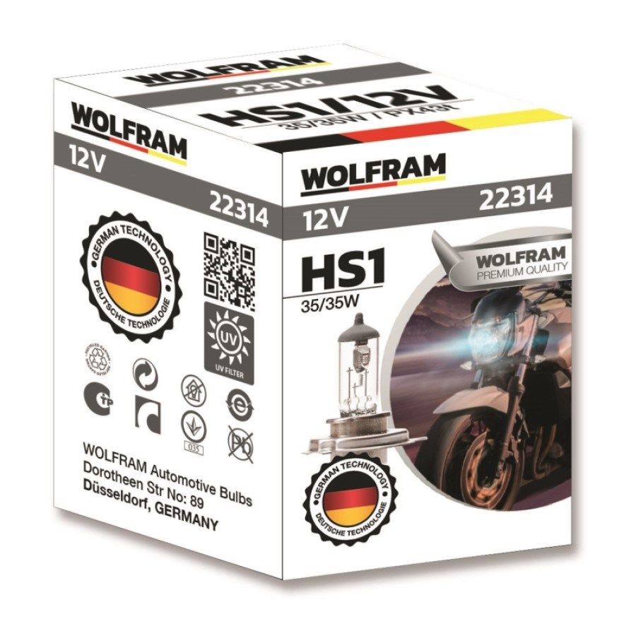 Wolfram Hs1 Standart Işık Motosiklet