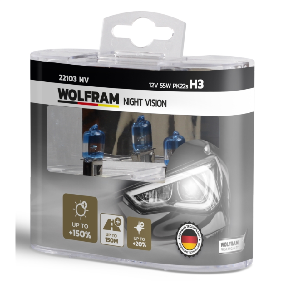 Wolfram H3 Nıght Vısıon +150% Fazla + 20% Beyaz Işık