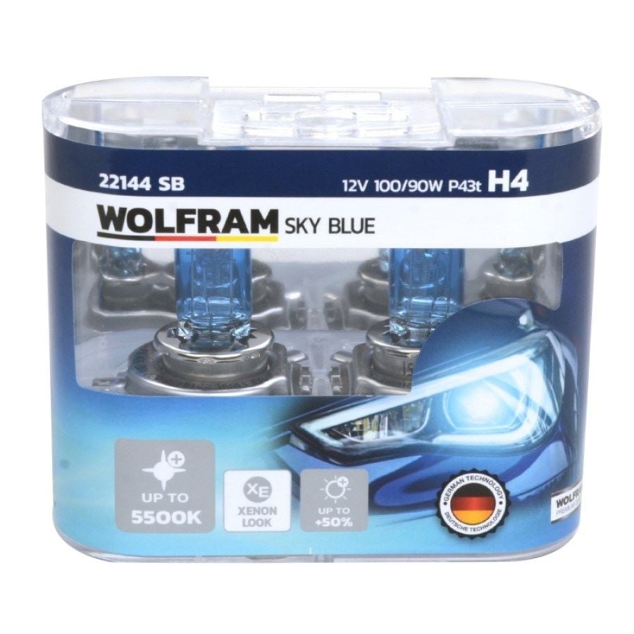 Wolfram H4 Sky Blue Beyaz Işık