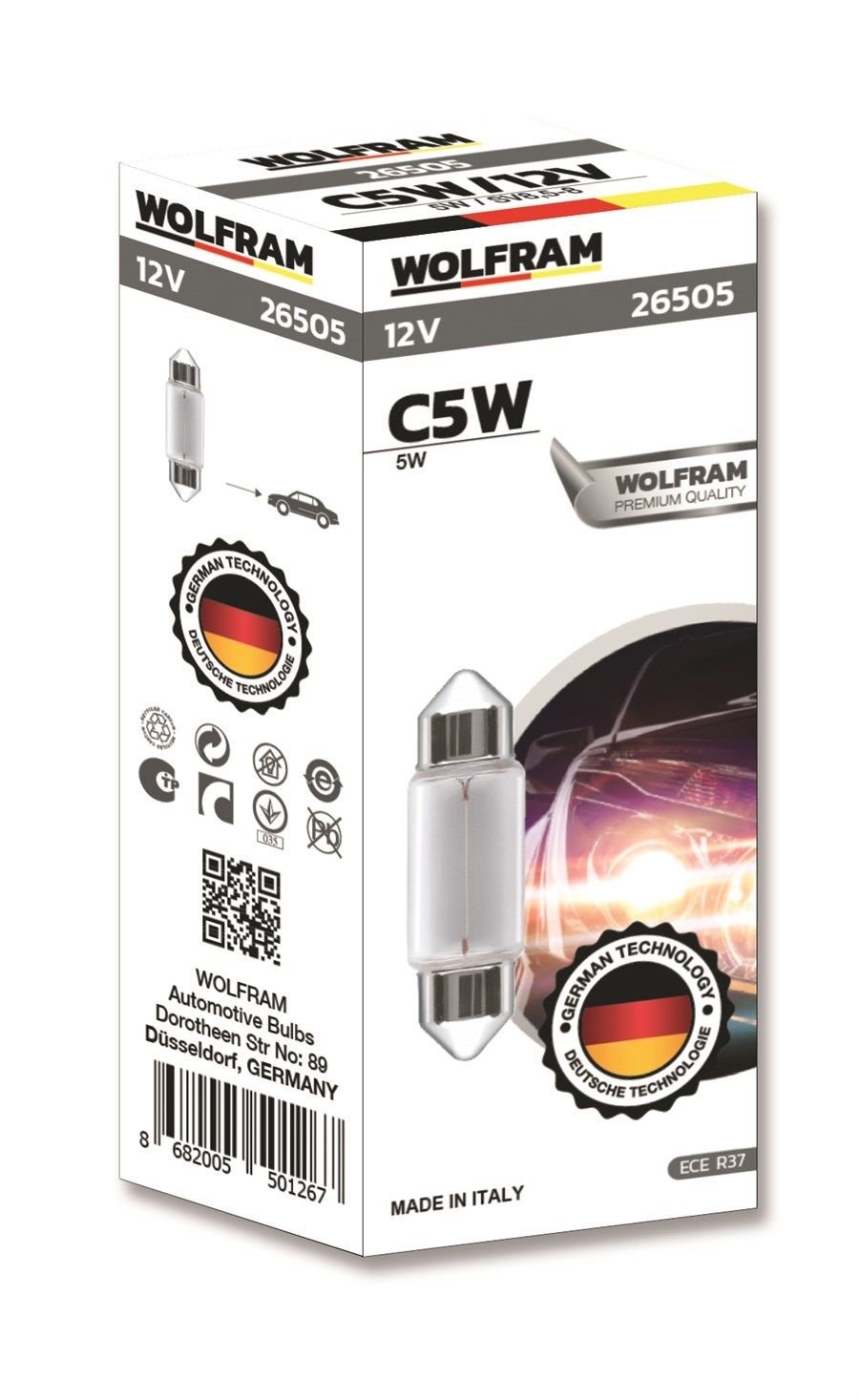 Wolfram Sofit Orta Boy 36 Mm