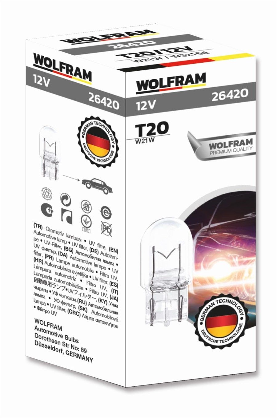 Wolfram T20 93 W21W Jumbo Dipsiz Ampul