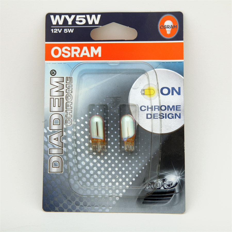 Osram T10 Wy5W Krom Kaplama Sarı Işık
