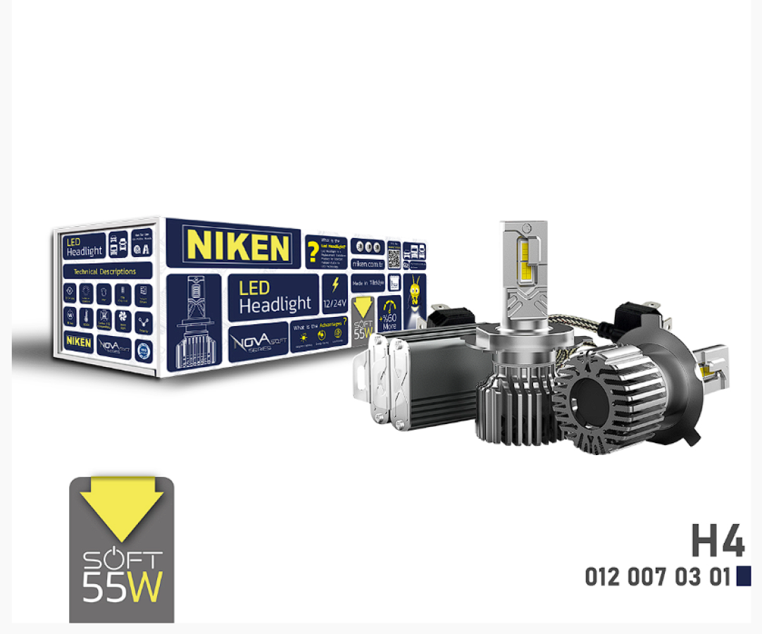 Niken Nova Soft H4 Led Ampul Takımı
