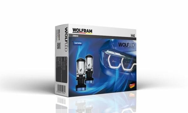 Wolfram Wolf Serisi Mercekli H4 Led Far Ampul Takımı