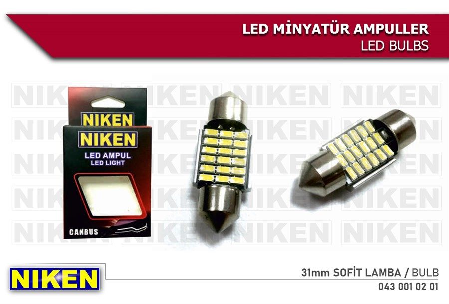 Led Ampul Sofit Canbus Led 31mm