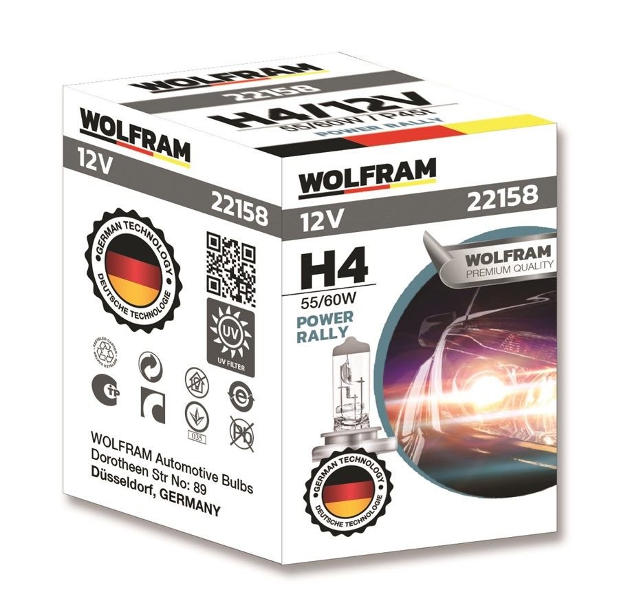 Wolfram H4 Standart Işık Tablalı   P45T