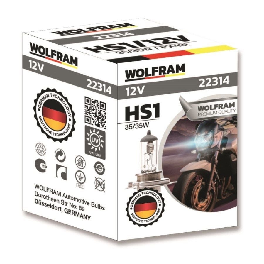 Wolfram Hs1 Standart Işık Motosiklet