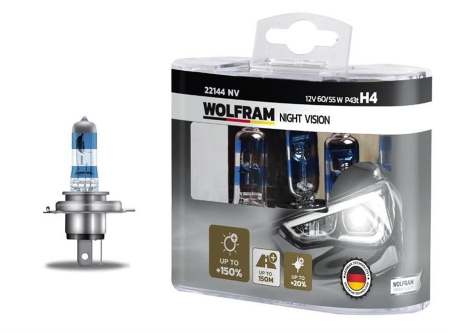 Wolfram H4 Nıght Vısıon +150% Fazla + 20% Beyaz Işık